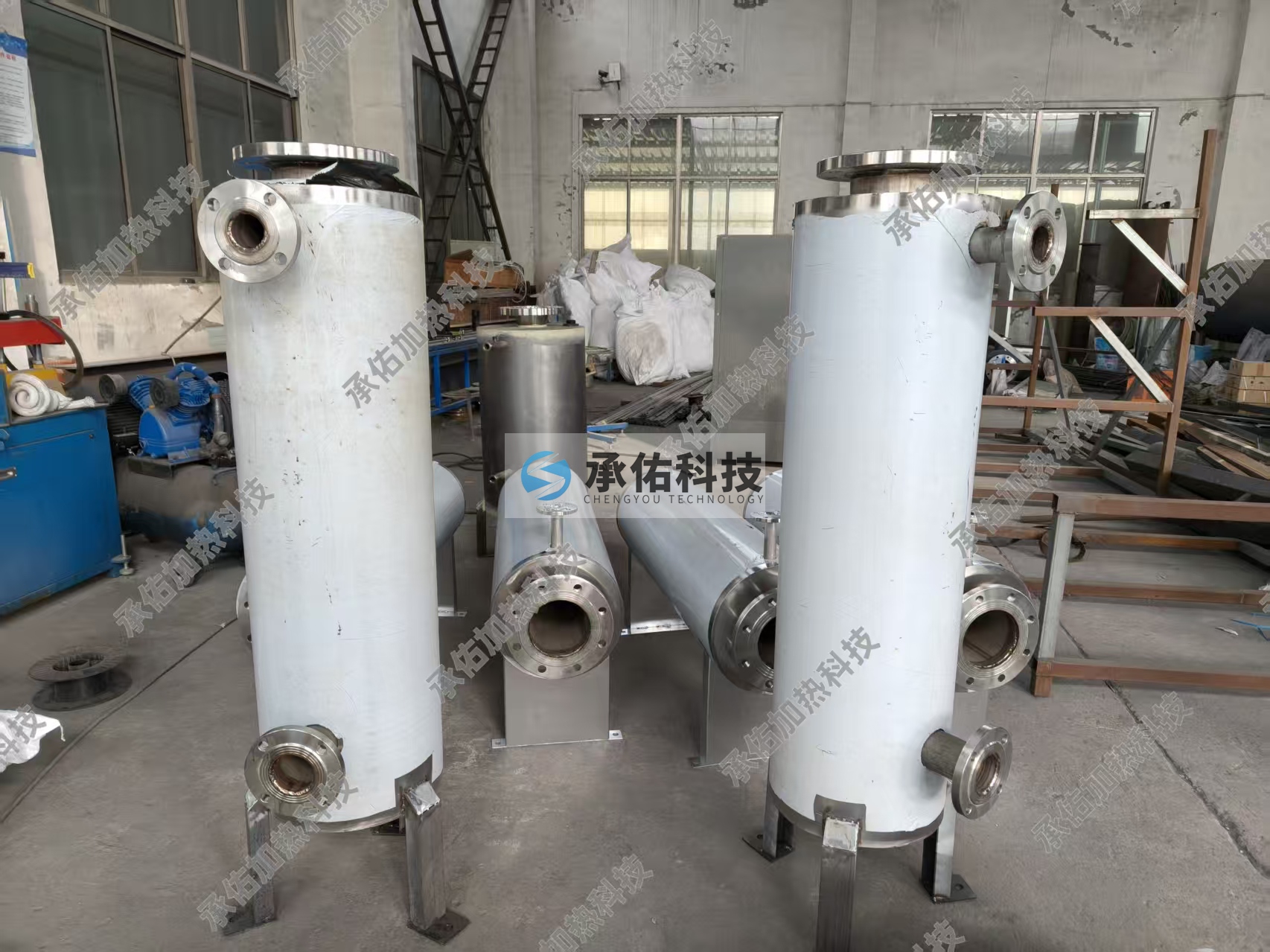 立式#管道加热器-气体/液体压缩空气加热器